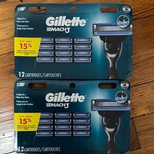 2 Gillette Mach3 Razor Refills